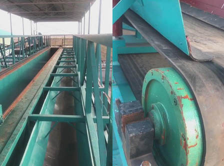 大型攪拌站配料倉(cāng)電動(dòng)滾筒應(yīng)用現(xiàn)場(chǎng)